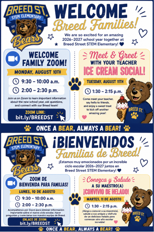 Flyer in English/Spanish