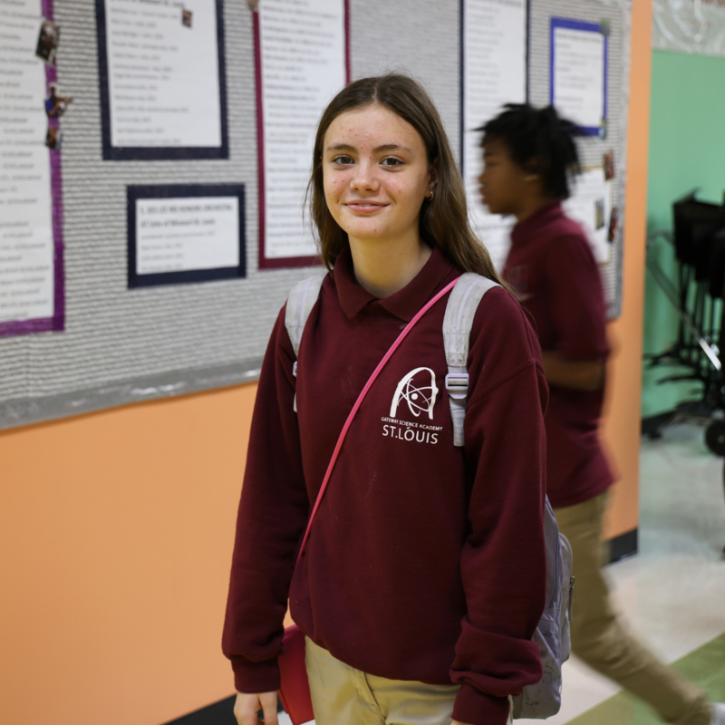 GSA Middle student posing