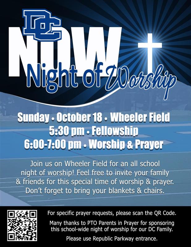 All School Night of Worship - Sunday, Oct. 18