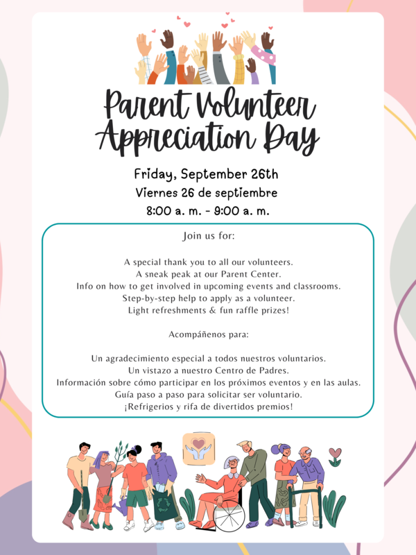 Flyer for volunteer appreciation day