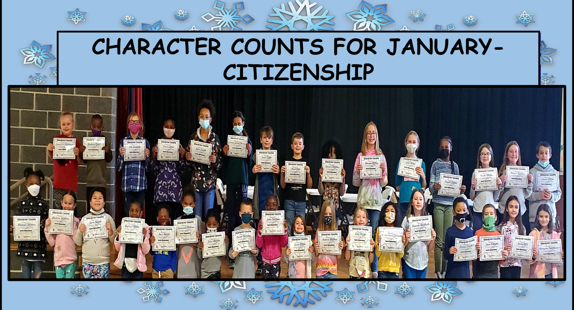 Character Counts for January-Citizenship!