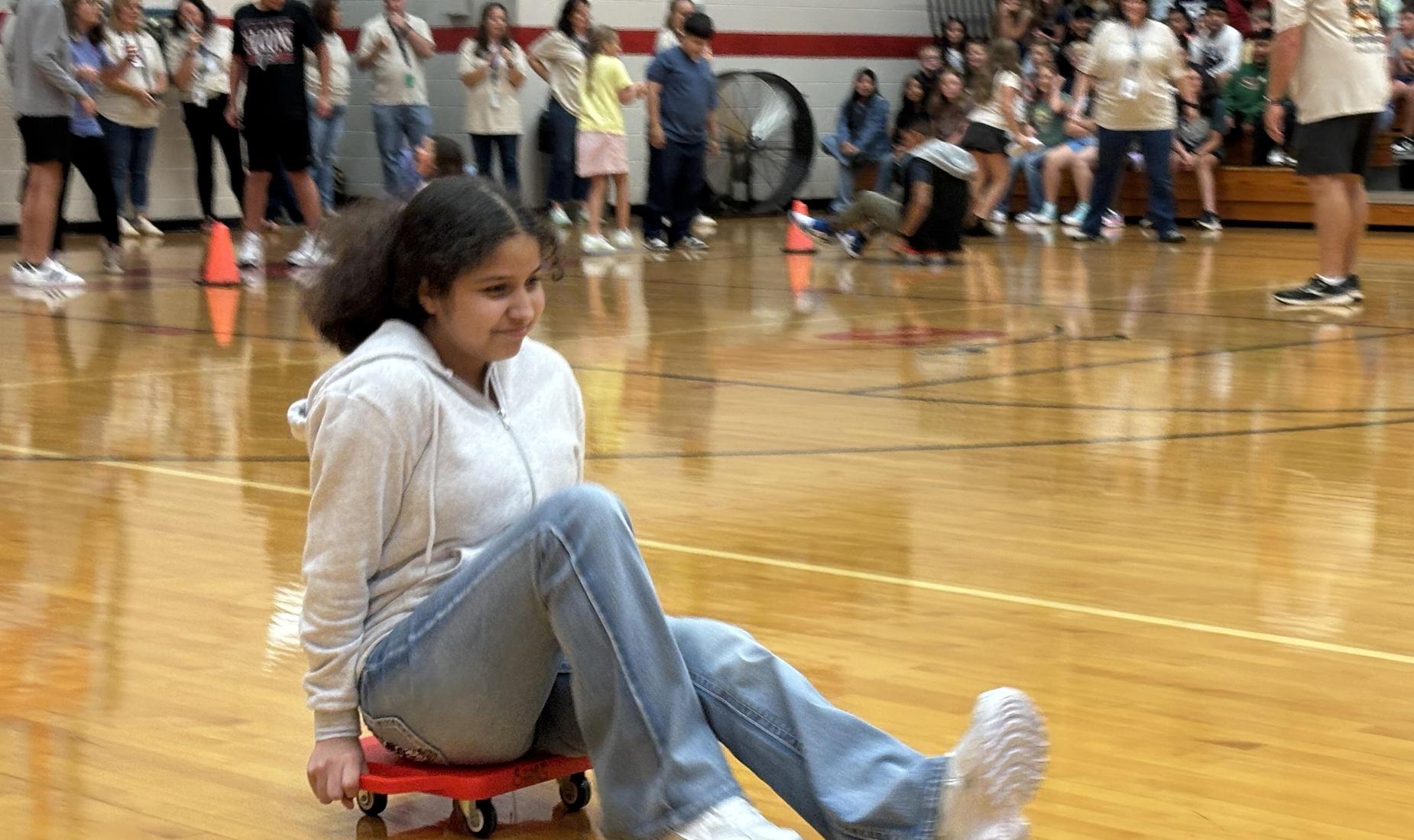 First day of school peprally game