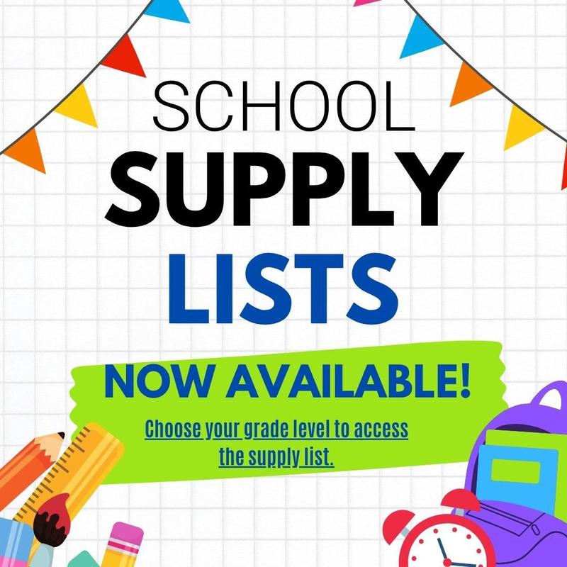 school supply lists for September 2026 flyer