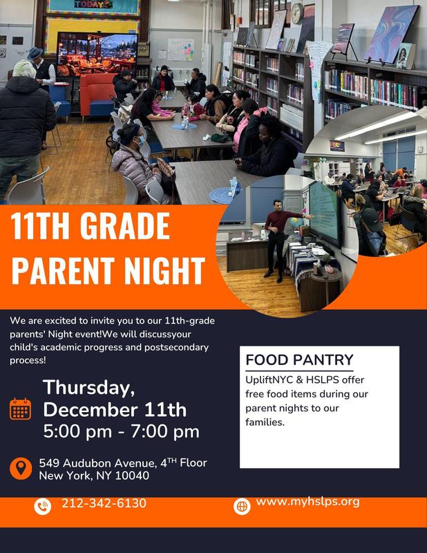 11th grade parent night flyer