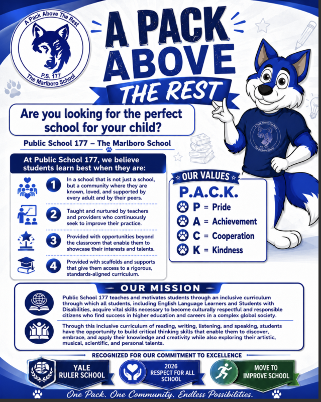 Marley the wolf, numbers, paw prints,