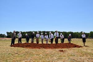 Groundbreaking dirt moving