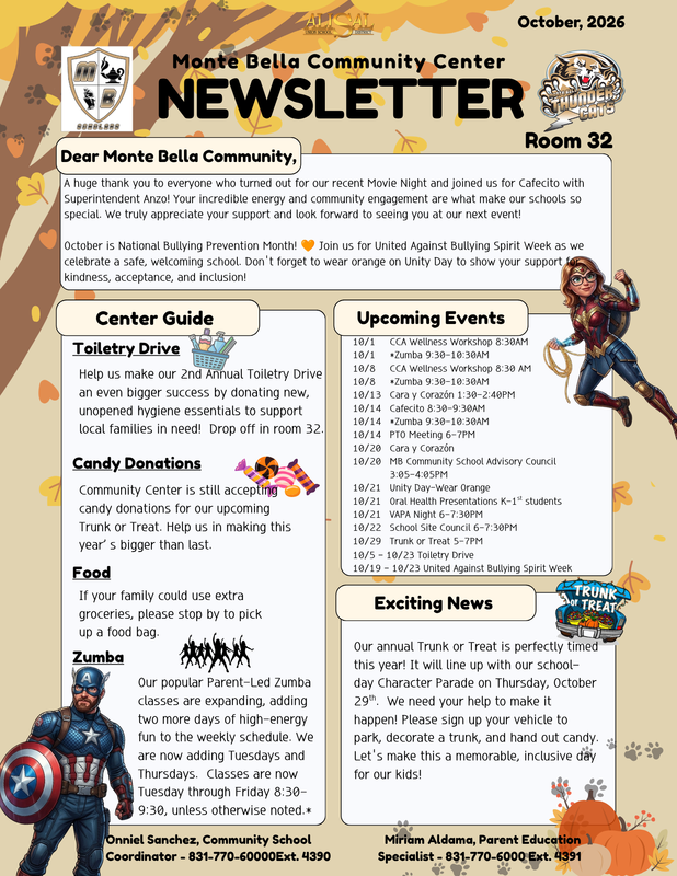 October Newsletter