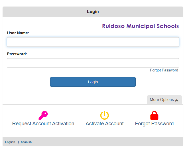 A picture of the account creation page