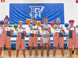 HMS dodgeball tournament fundraiser champs
