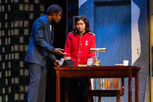 Nasir Mosley and Zoe Wisnik in a scene