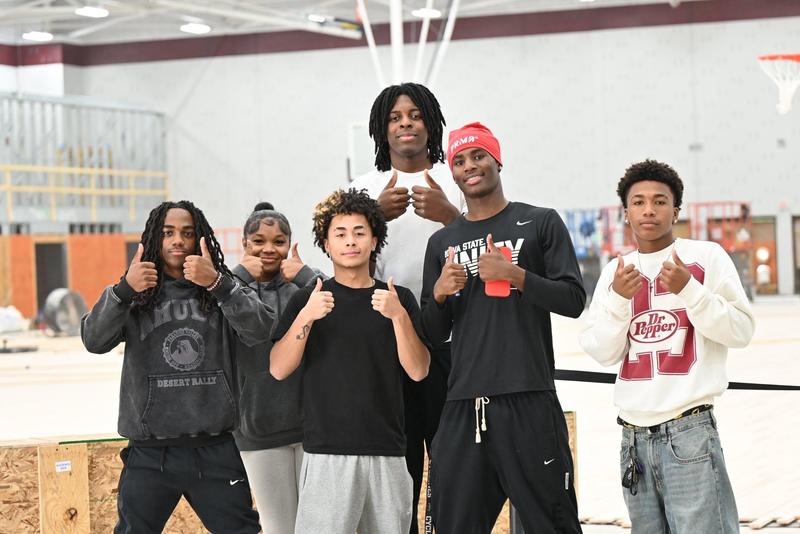 students in a group