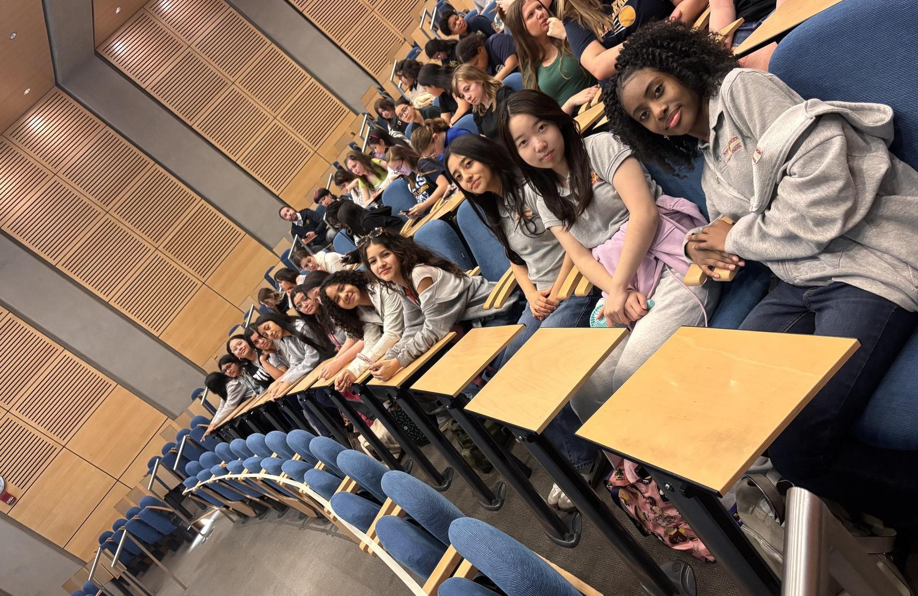 students at stem conference