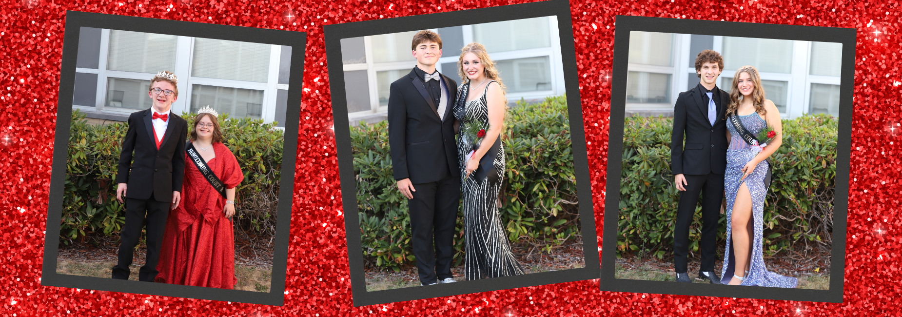 Group of students in formal attire at a celebration.