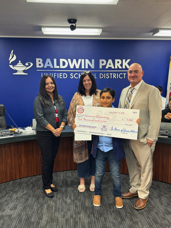 Kenmore Jackie Robinson Reading Challenge Donation