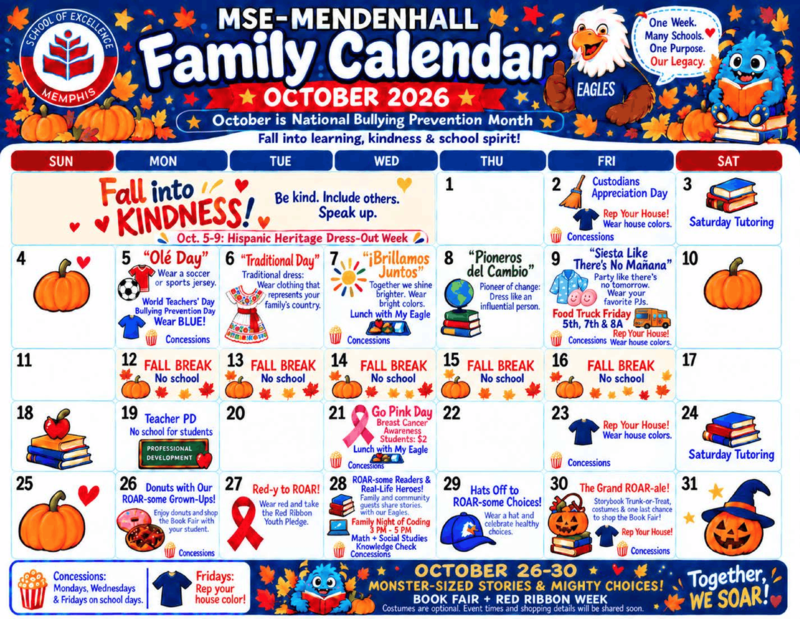 October calendar 2026
