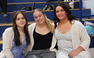 Students Ella Vassar, Madyson Lynde and Ava Garappolo at the Reality Fair