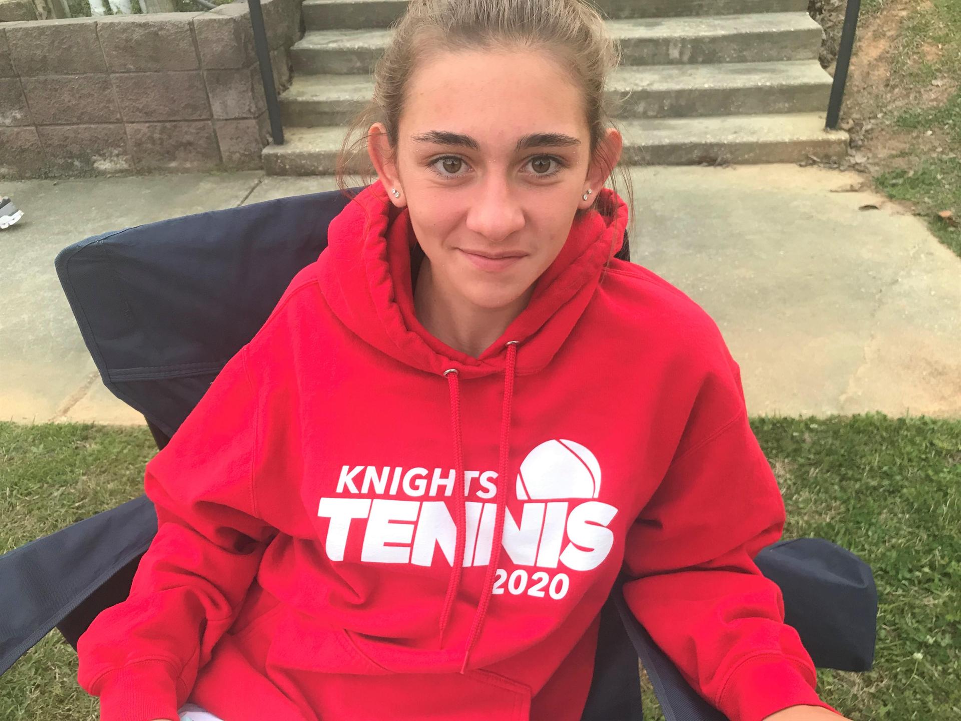 West Lauderdale Middle School Tennis Player