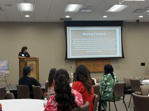 Parker Heatherly giving presentation