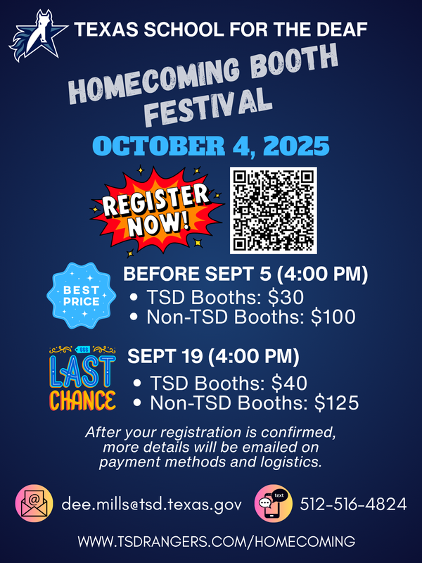 Texas School for the Deaf Homecoming Booth Festival