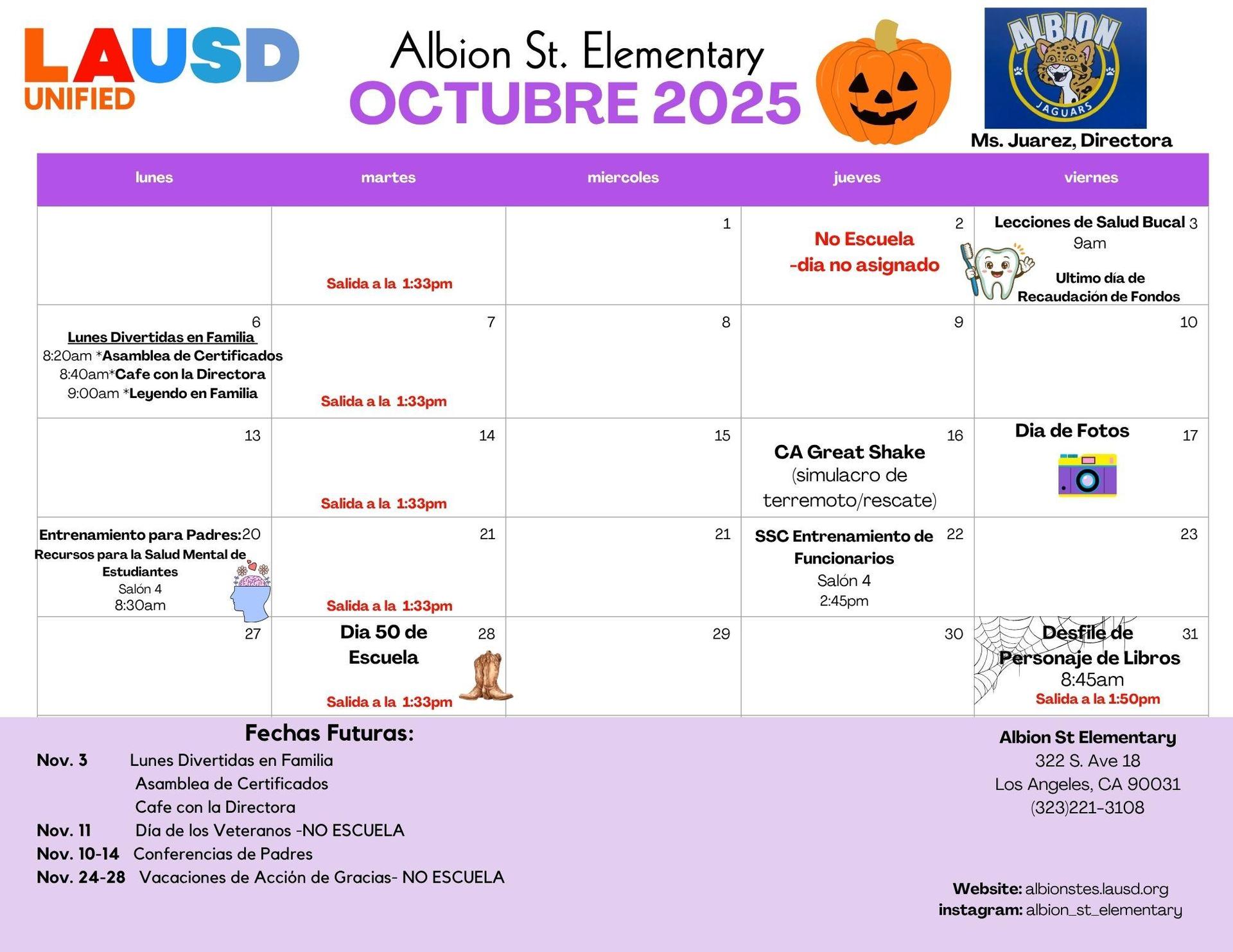 Calendar Image Spanish