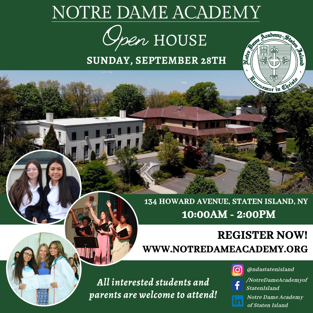 Save the Date - High School Open House - Sunday, September 28th