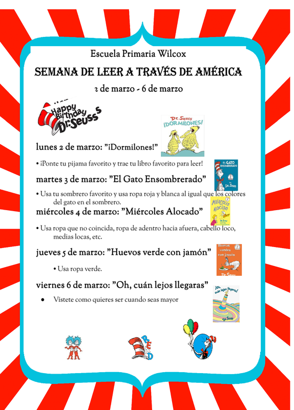 Read Across America Flyer Spanish
