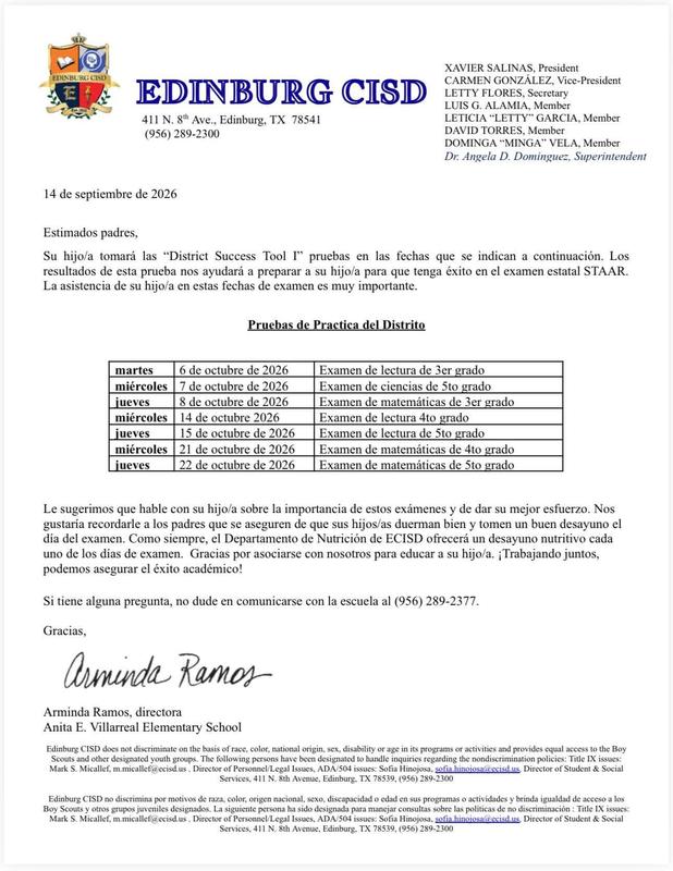 Pruebas de Practica del Distrito