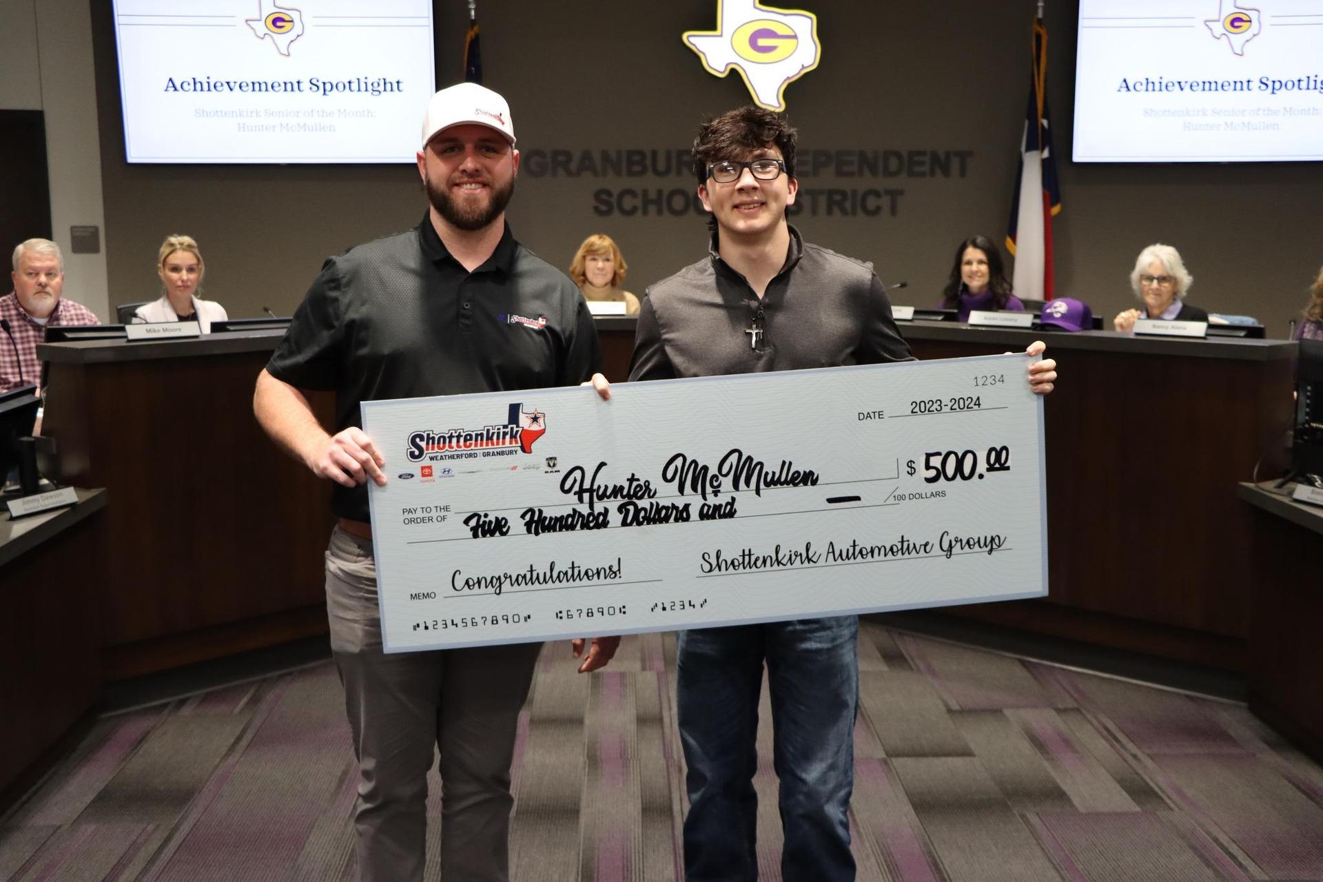 Shottenkirk Senior of the Month