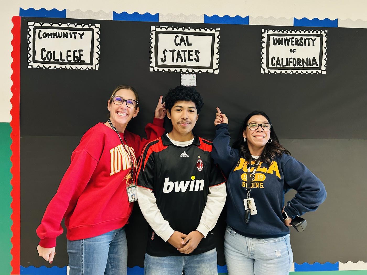 Ms. Alonso & Dr. Kavner with STEM Academy students