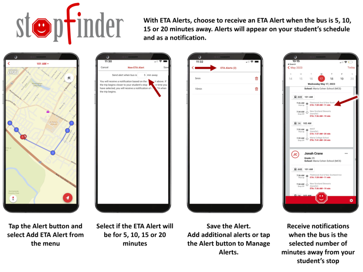 ETA Alerts Quick Start