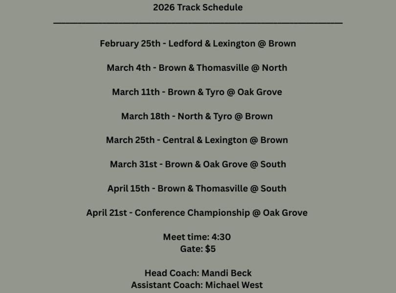 Track Schedule