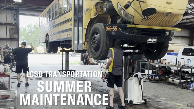 LCSD Transportation Team Summer Maintenance Work