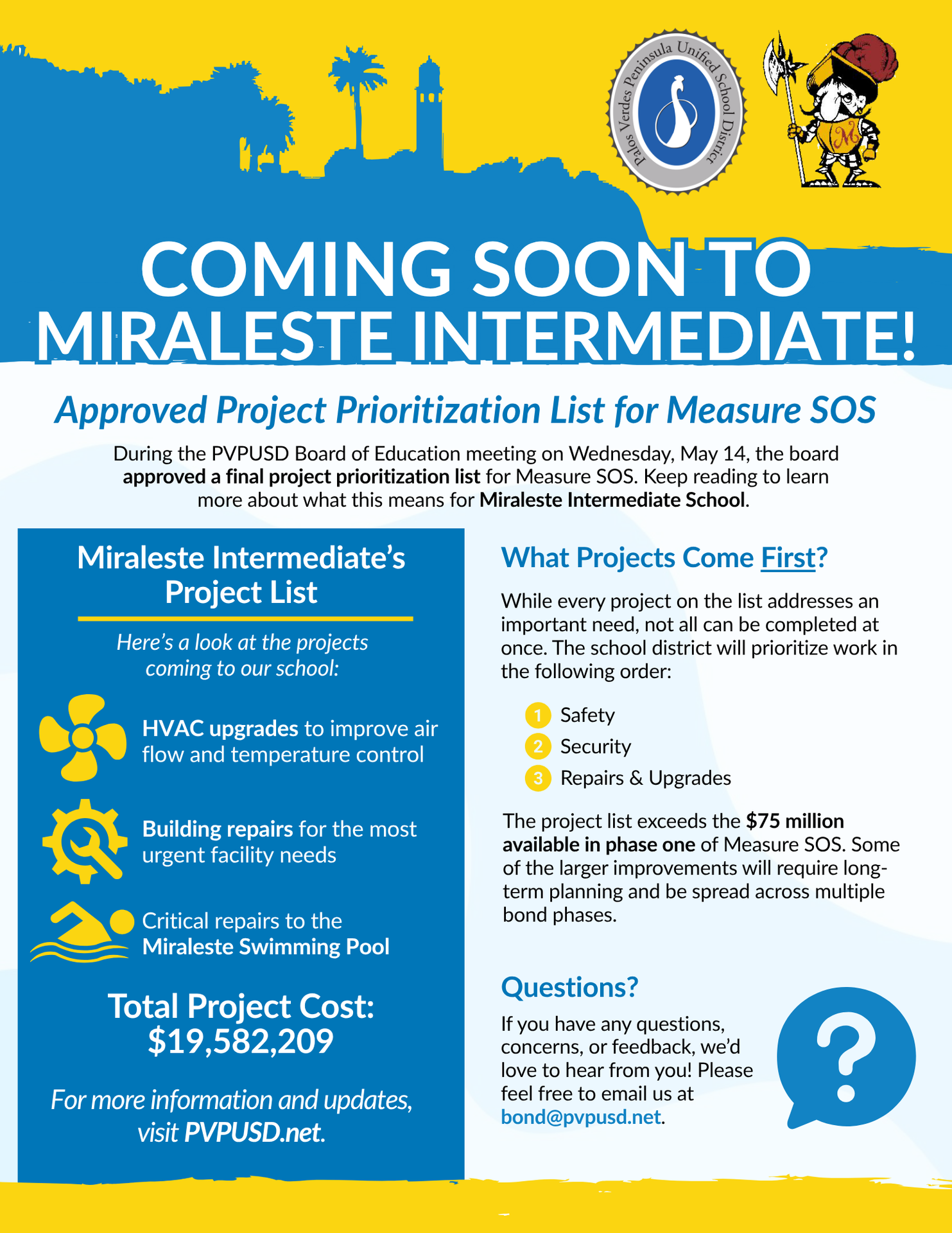 Coming Soon - Approved Project Prioritization List for Measure SOS