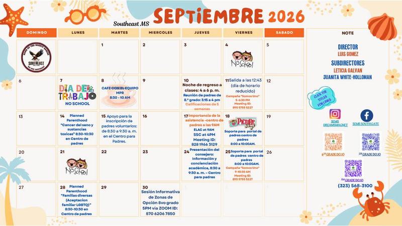 Sept Calendar