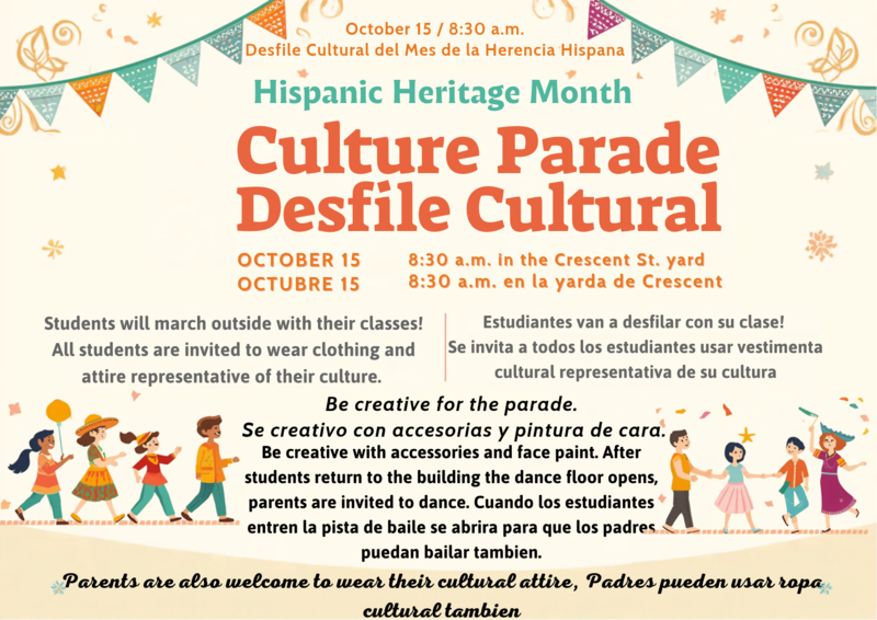 Flyer promoting Culture Day Parade
