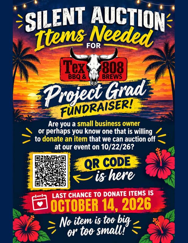 Donation flyer for TEX808