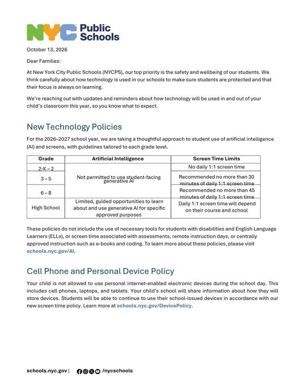 New York City Public School Technology Update - Technology in Our Schools Featured Photo