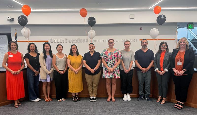 SPUSD kicked off the 2026-2027 school year with the annual New Teacher Orientation on Monday, August 10, 2026. Not pictured: William Mendez and Joseph Song (Photo Courtesy of South Pasadena Unified School District)