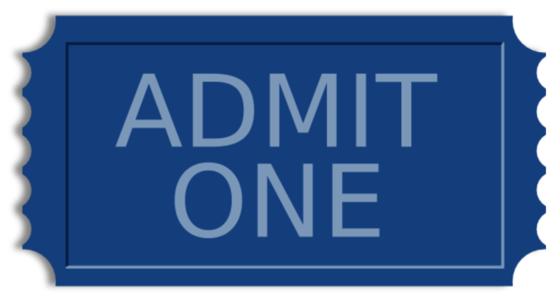 Admit One Ticket