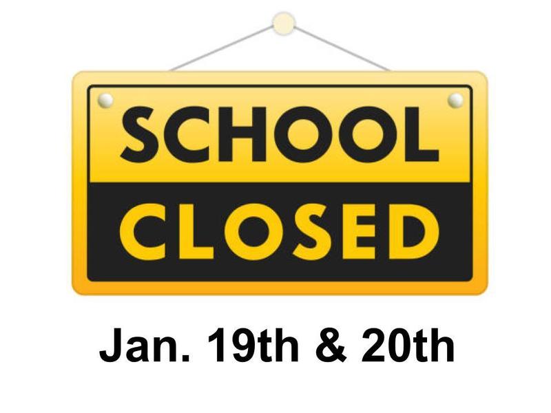 School Closed Jan. 19th & 20th, 2022 Featured Photo