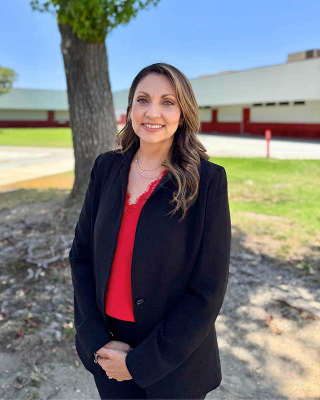 Photo: Marybel Velasco, Assistant Principal of Sierra Vista Middle School 2026 takes a photo outside