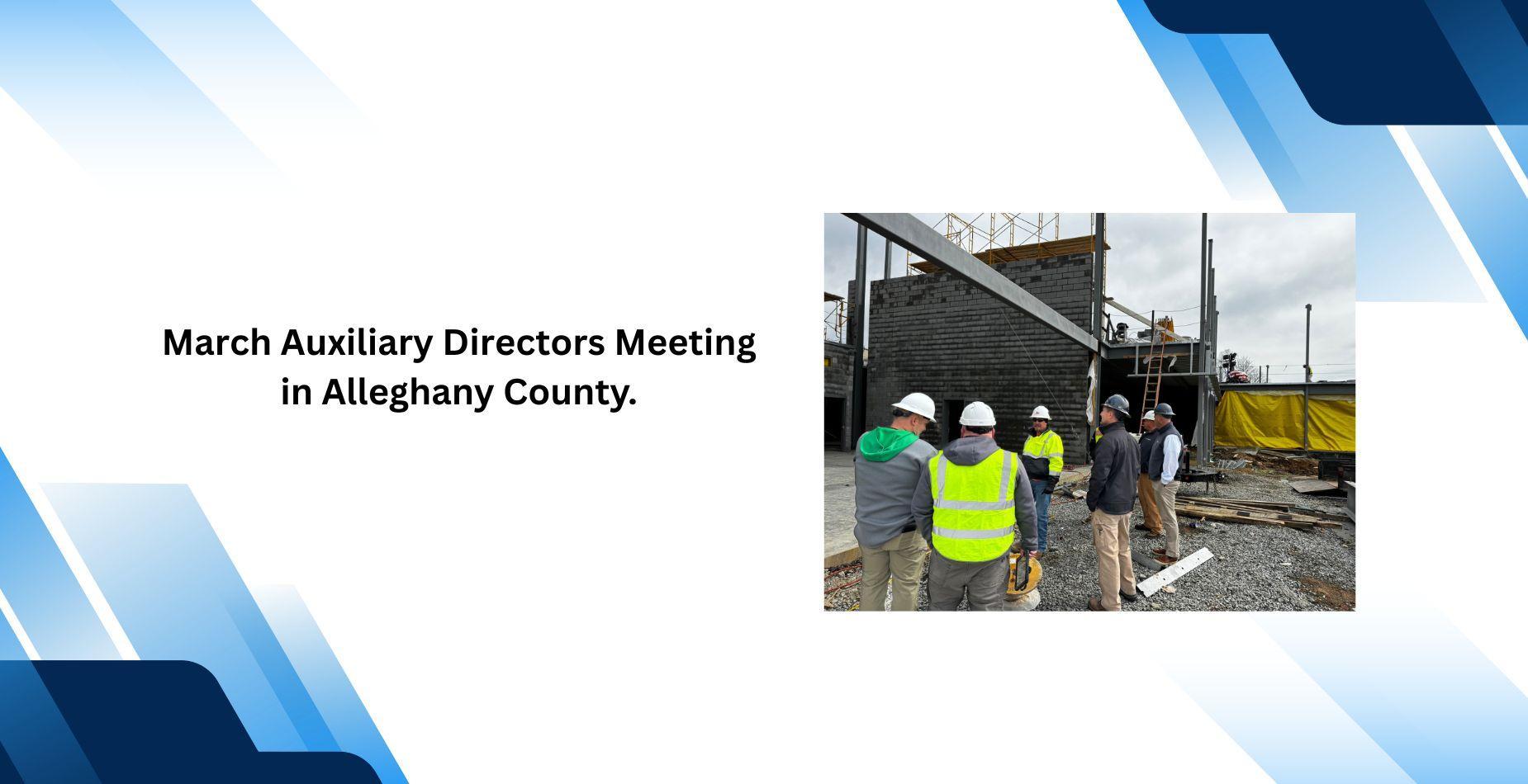 Auxiliary Directors Meeting in Alleghany County