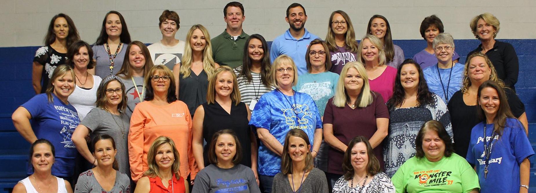 The 2018-2019 Pegram Elementary School staff.