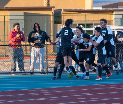 Boys soccer team wins semi-finals game against Oakwood, February 21, 2026