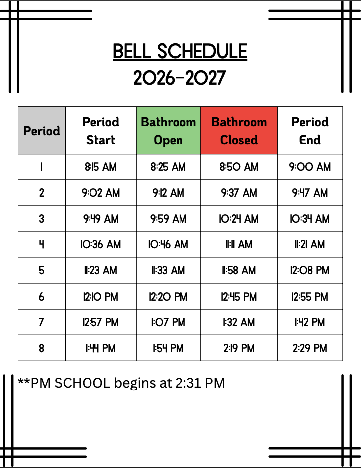Bell Schedule