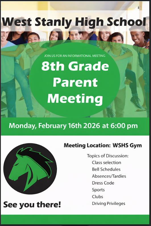 8th grade parent meeting flyer