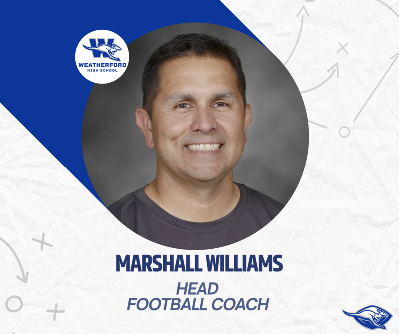 Weatherford ISD Names Marshall Williams as Head Football Coach Featured Photo