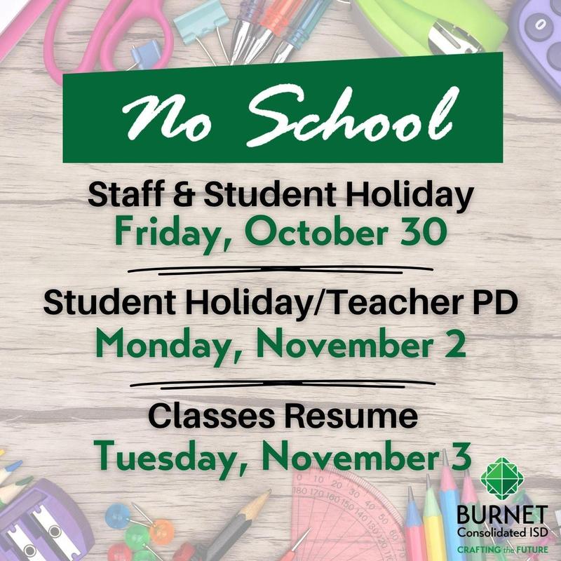 Upcoming Student & Staff Holiday Featured Photo