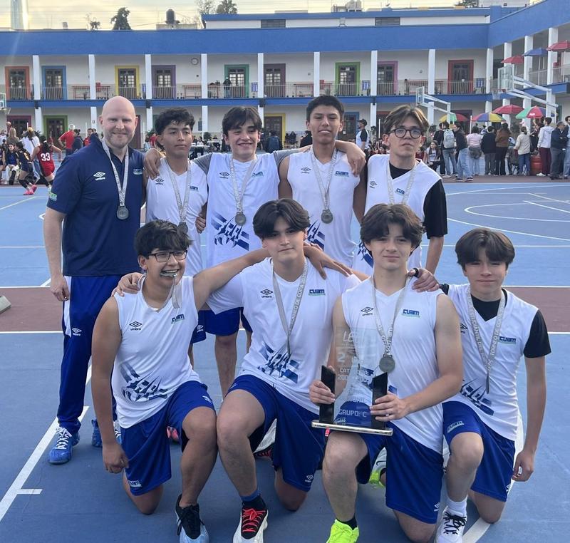 Segundo lugar LEDS para CUAM México, equipo blanco de básquetbol varonil
