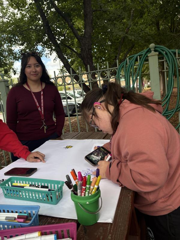 Hancock College Prep Cluster Students' field trip to El Paseo Community Garden